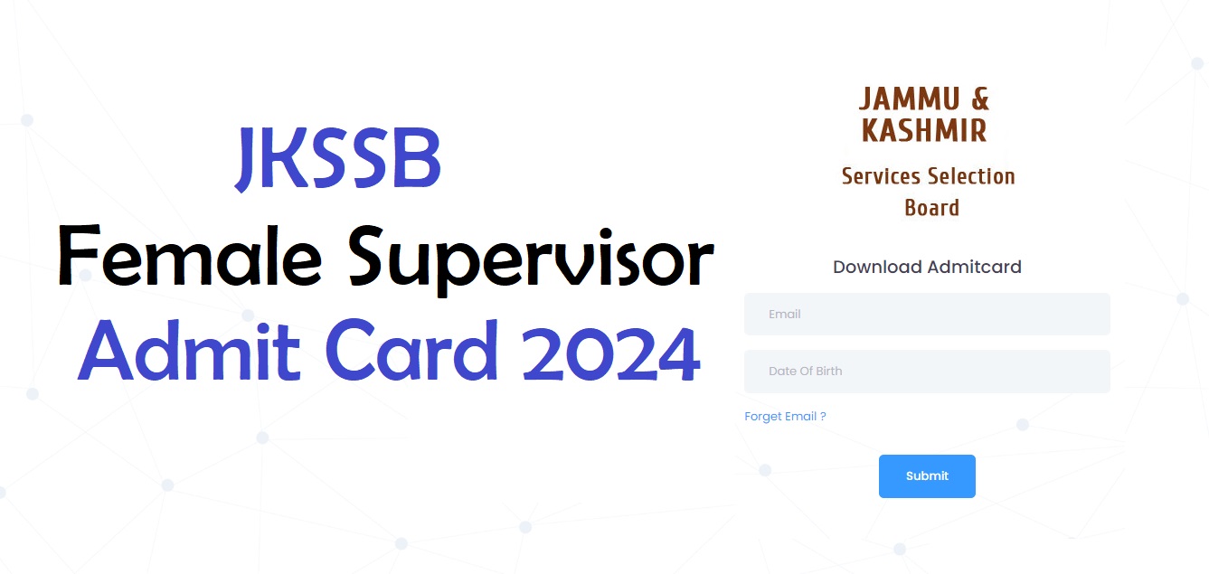 JKSSB Female Supervisor Admit Card 2024