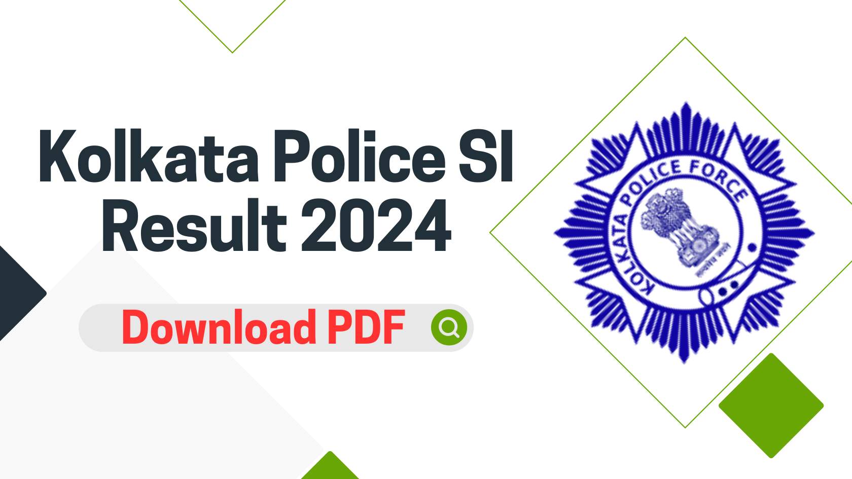 Kolkata Police SI Result 2024