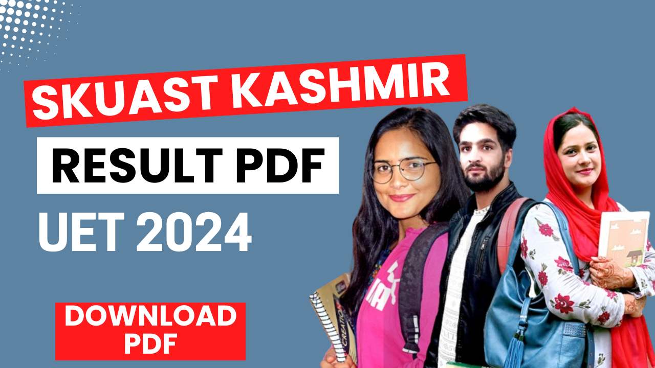 SKUAST Kashmir UG Entrance Result 2024