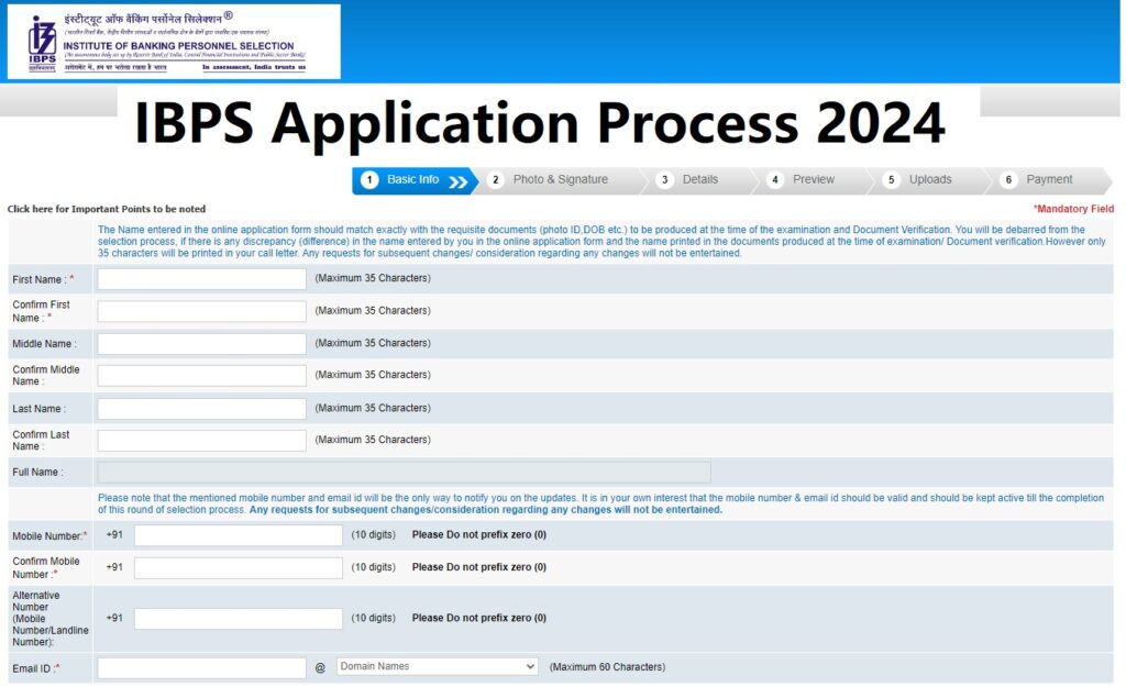  IBPS Application Process 2024