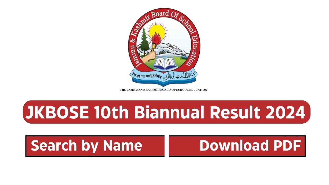 JKBOSE 10th Biannual Result 2024